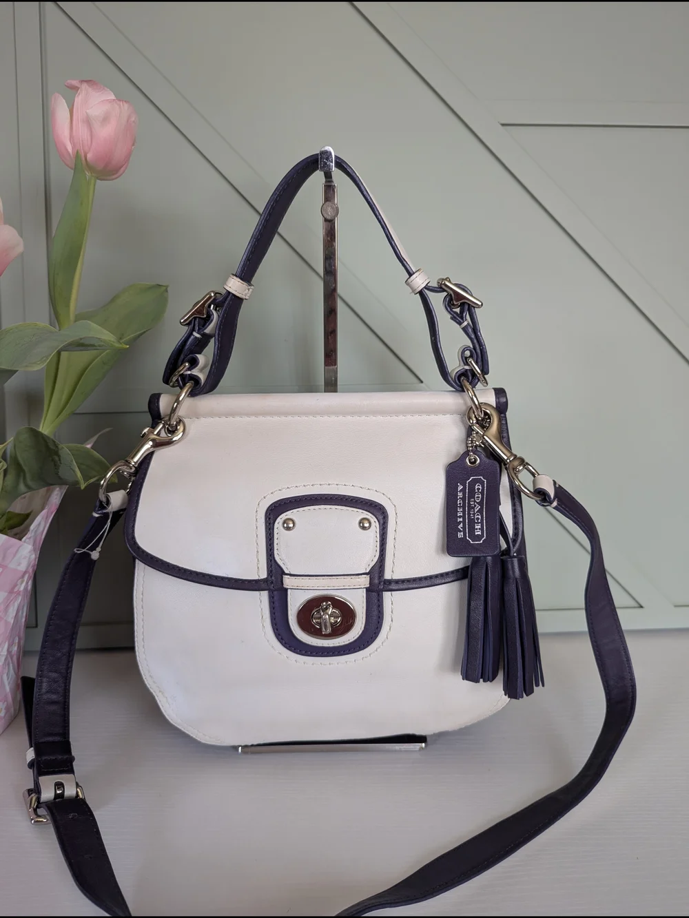 Coach Legacy Archival Two-Tone Willis Crossbody handbags - Picture 3 of 11